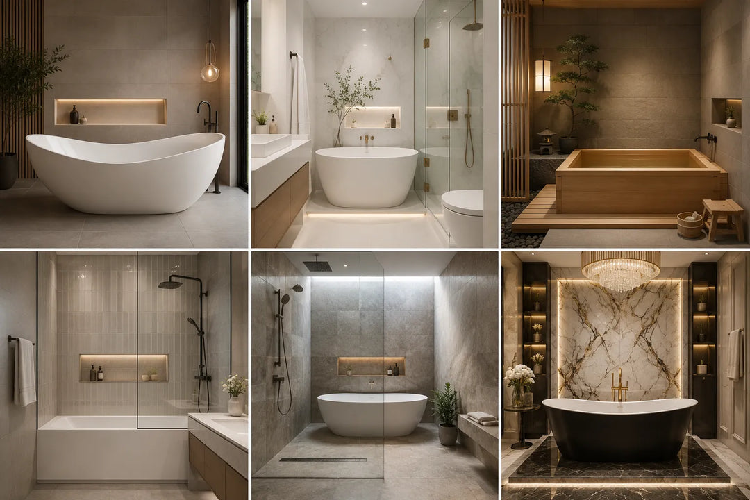 21 Bathroom Bathtub Designs for Modern, Small & Luxury Bathrooms