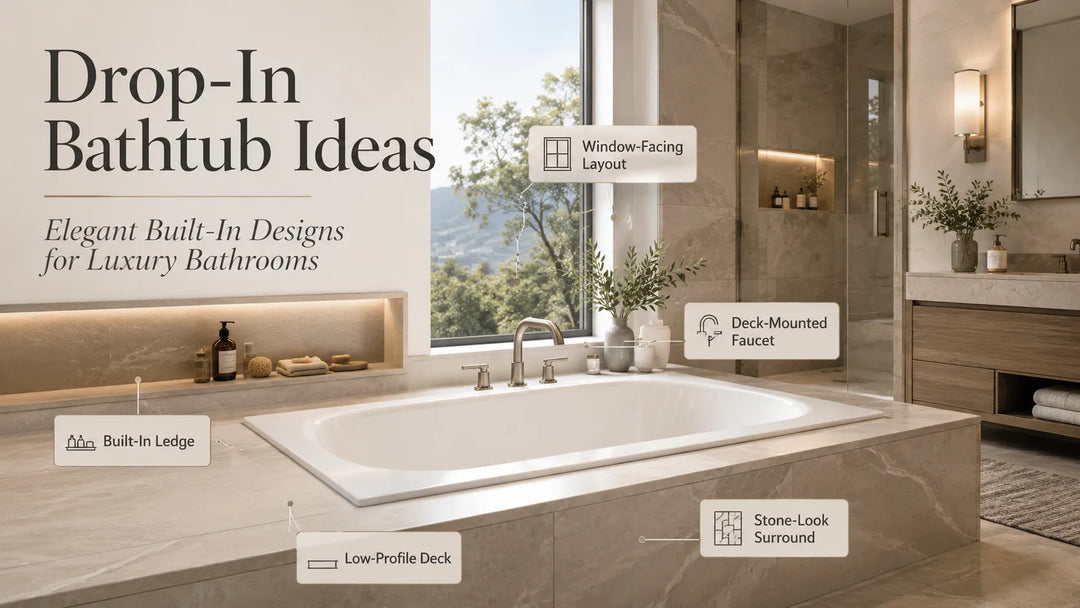 Drop In Bathtub Ideas For Elegant Built-In Bathroom Designs