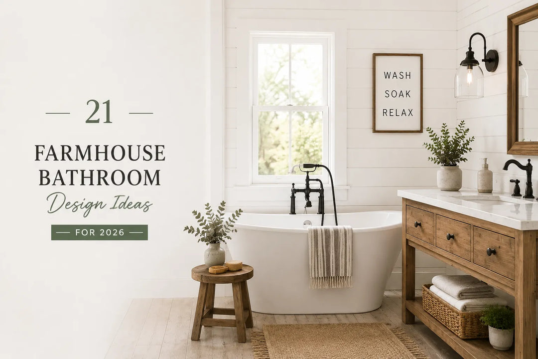 21 Farmhouse Bathroom Design Ideas for a Warm, Timeless Remodel