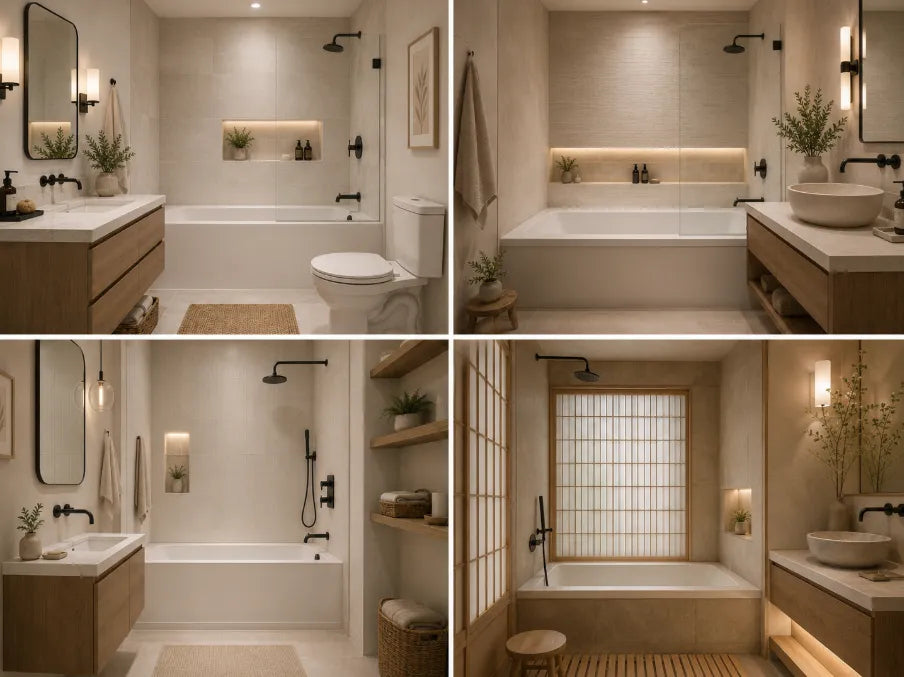 Small Bathtub And Shower Combo Ideas For Luxury Small Bathrooms