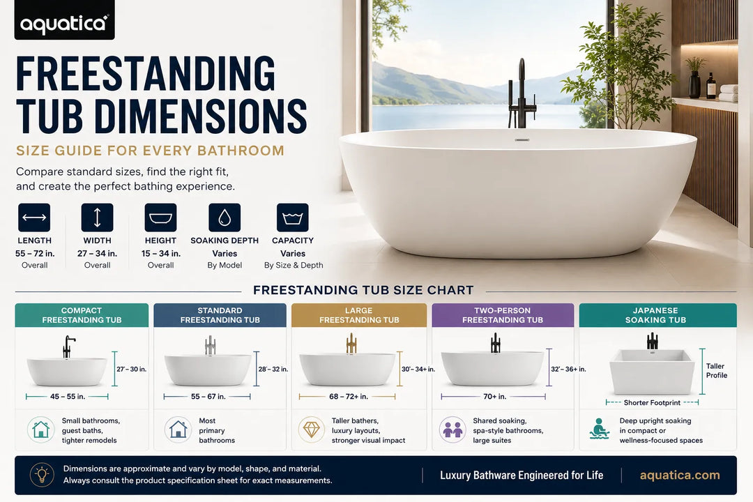 Freestanding Tub Dimensions: Sizes, Measurements And 2026 Buyer’s Guide