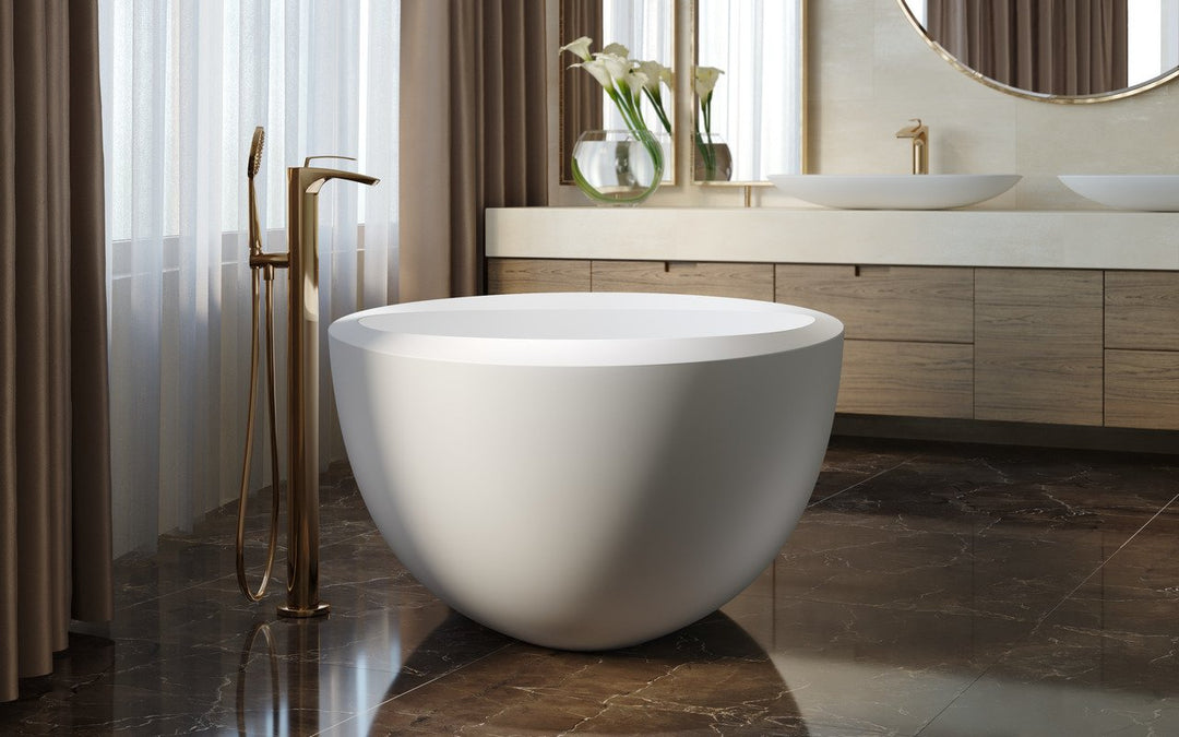 Illusion Freestanding Solid Surface Bathtub