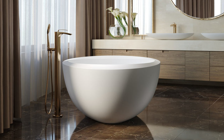 Illusion Freestanding Solid Surface Bathtub