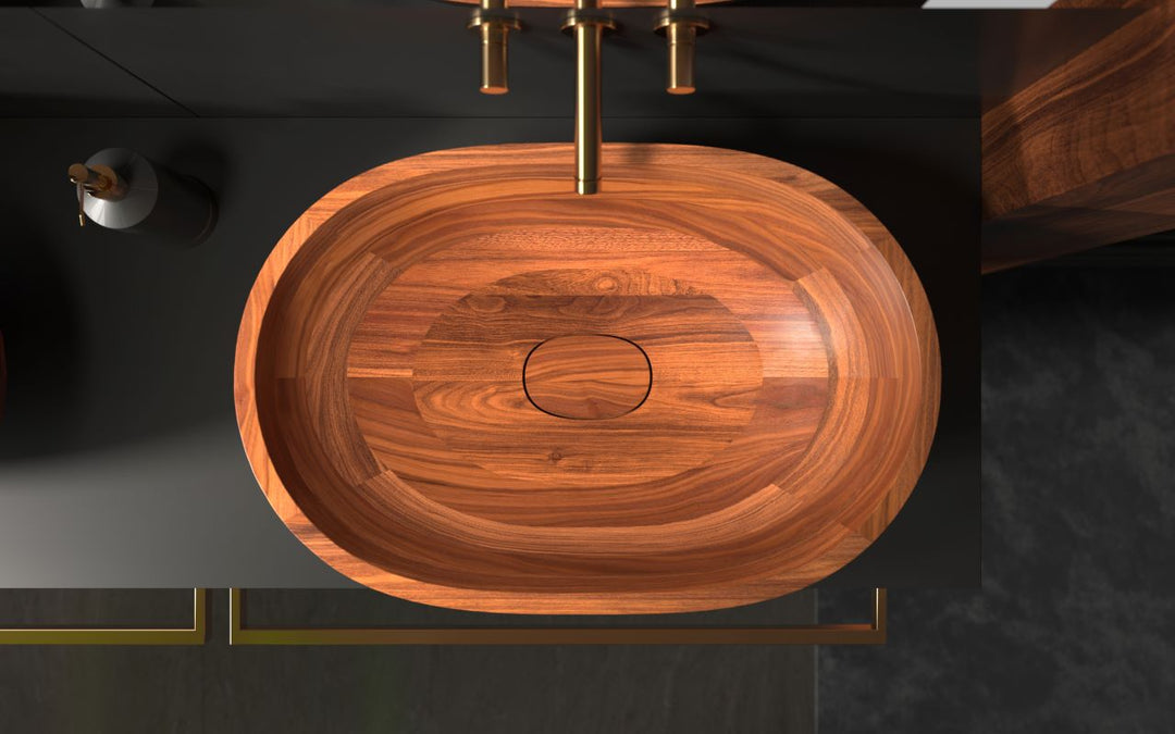 Karolina American Walnut Vessel Sink