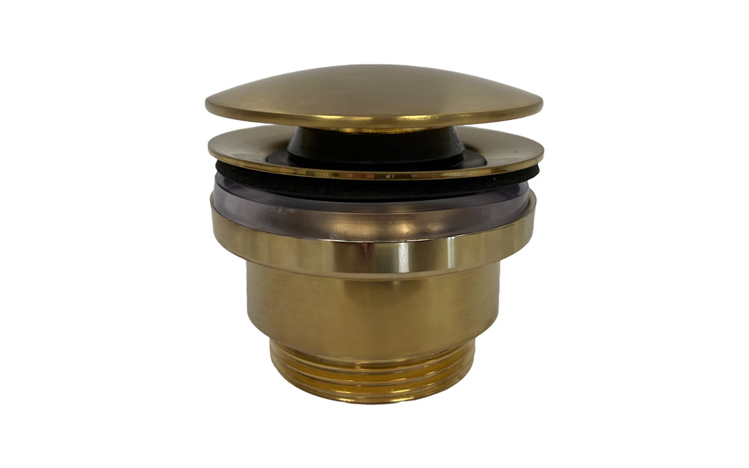 Euroclicker 3S Sink Drain (Aged Gold) Full Assembly