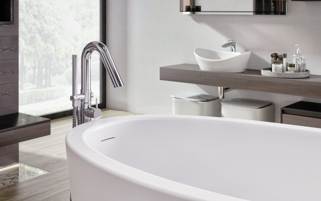 Emmanuelle 2 Freestanding Solid Surface Bathtub