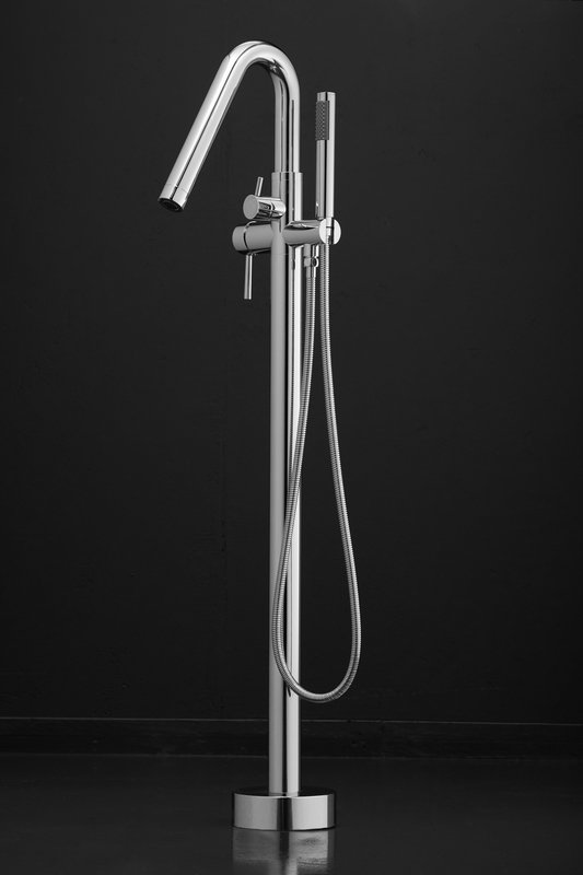 Colonna-120 Floor Mounted Tub Filler – Chrome