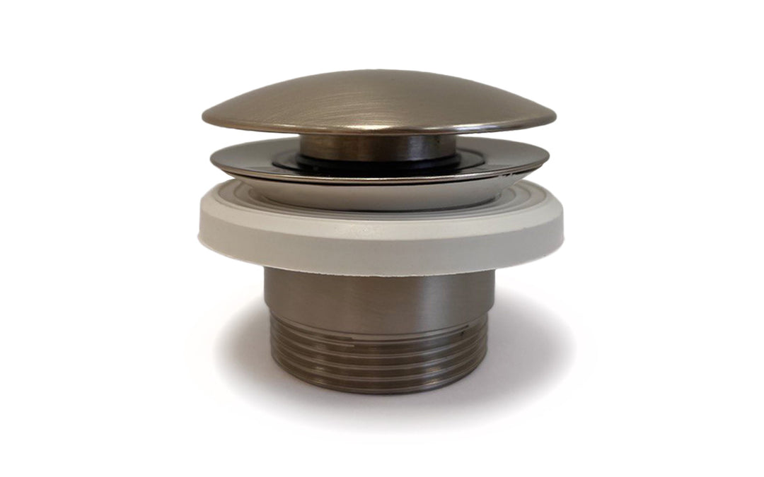 Euroclicker 3 Bathtub Drain (Brushed Nickel) Full Assembly