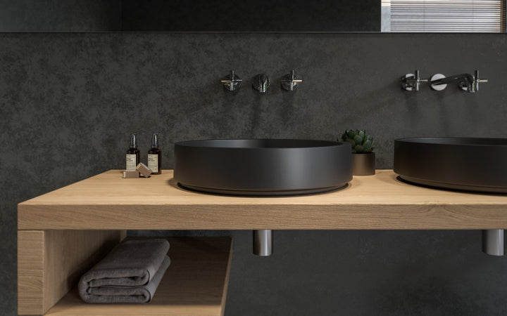 Solace-A Black Round Vessel Sink