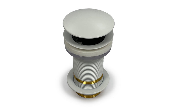 Euroclicker 3L Sink Drain (Matte White) Full Assembly