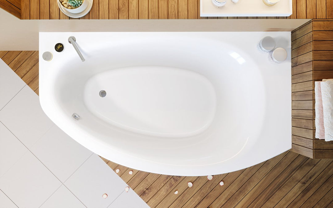 Anette-B-L Corner Acrylic Bathtub