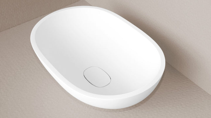 Karolina 2 White Oval Vessel Sink