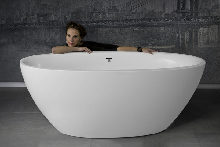 Sensuality Mini Freestanding Solid Surface Bathtub