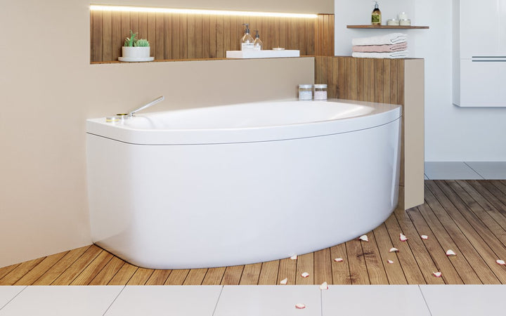 Anette-B-L Corner Acrylic Bathtub