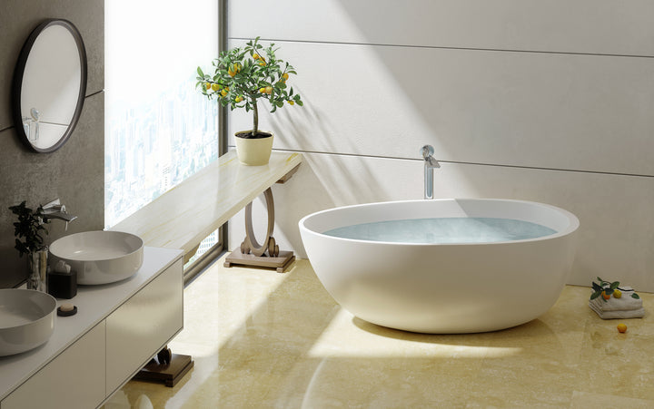 Spoon 2 Freestanding Solid Surface Bathtub