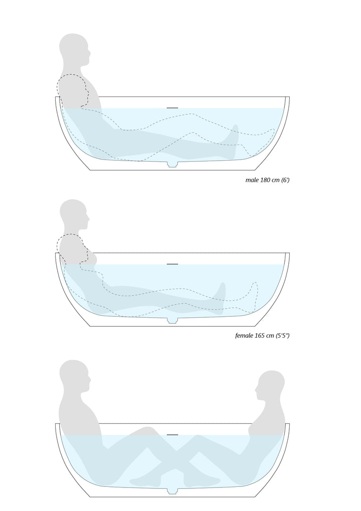 Aquatica Corelia-Black Freestanding Solid Surface Bathtub