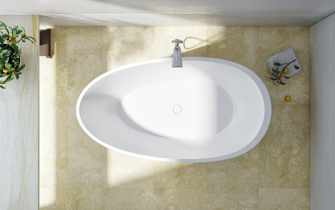 Spoon 2 Freestanding Solid Surface Bathtub
