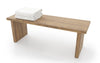 Aquatica Universal 39.25" Waterproof Teak Bathroom Bench
