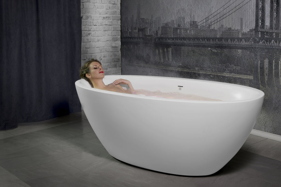 Sensuality Mini Freestanding Solid Surface Bathtub