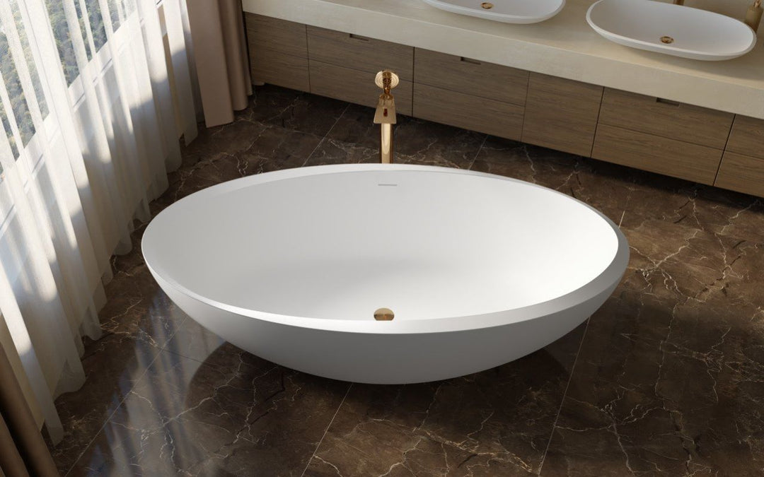 Illusion Freestanding Solid Surface Bathtub