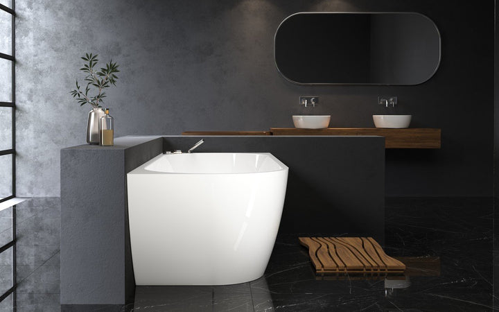 Purescape 118-L Corner Freestanding Bathtub