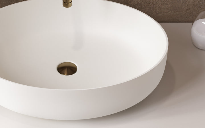 Aurora White Oval Vessel Sink