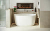 Aquatica Lullaby Nano 51.25" Matte White Small Freestanding Solid Surface Bathtub