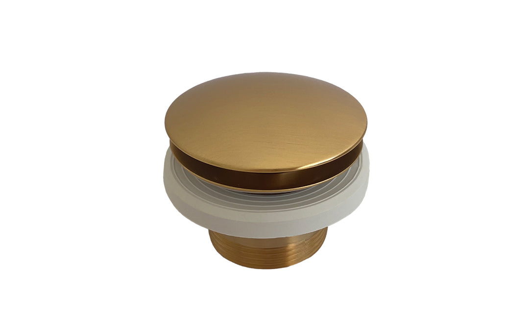 Euroclicker 3 Bathtub Drain (Aged Gold) Full Assembly