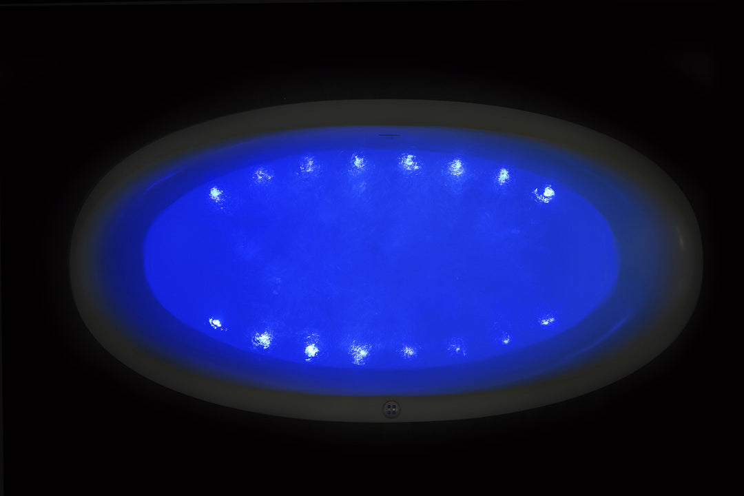 Sensuality Mini Black-White Relax Freestanding Solid Surface Bathtub