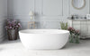 Aquatica Corelia-White Freestanding Solid Surface Bathtub