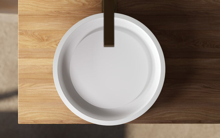 Solace-A Plus White Round Vessel Sink