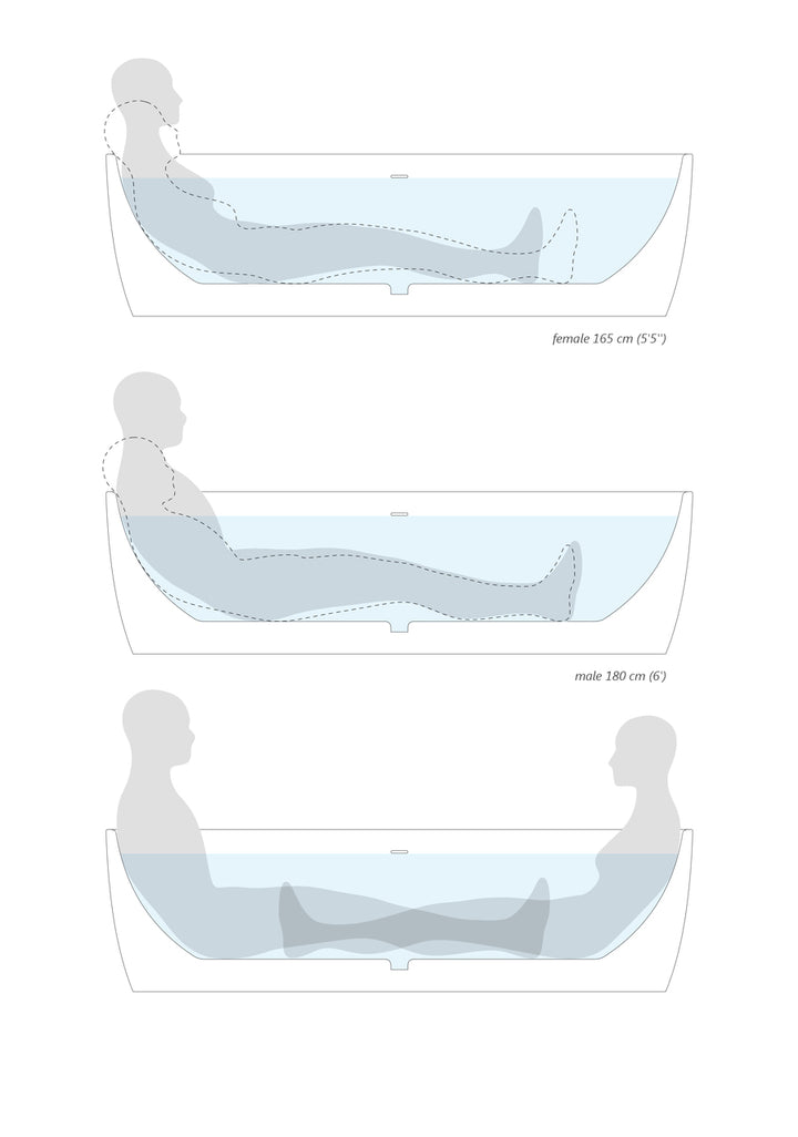 Aquatica Coletta Graphite Black Freestanding Solid Surface Bathtub