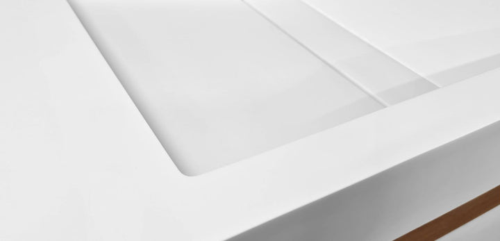 Millennium-120 White Stone Sink