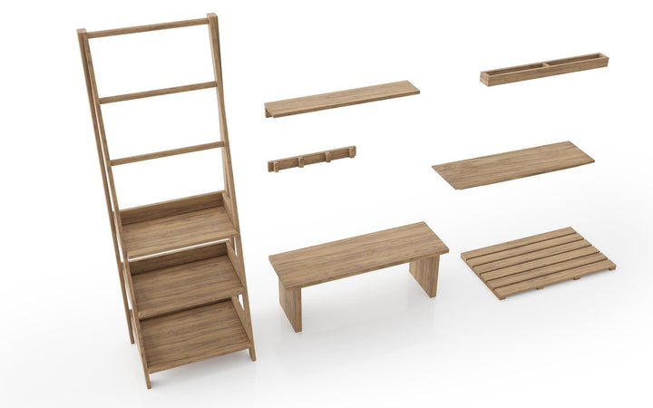 Universal Waterproof Floor Mat - Teak