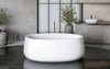 Leah Premium White Freestanding Solid Surface Bathtub