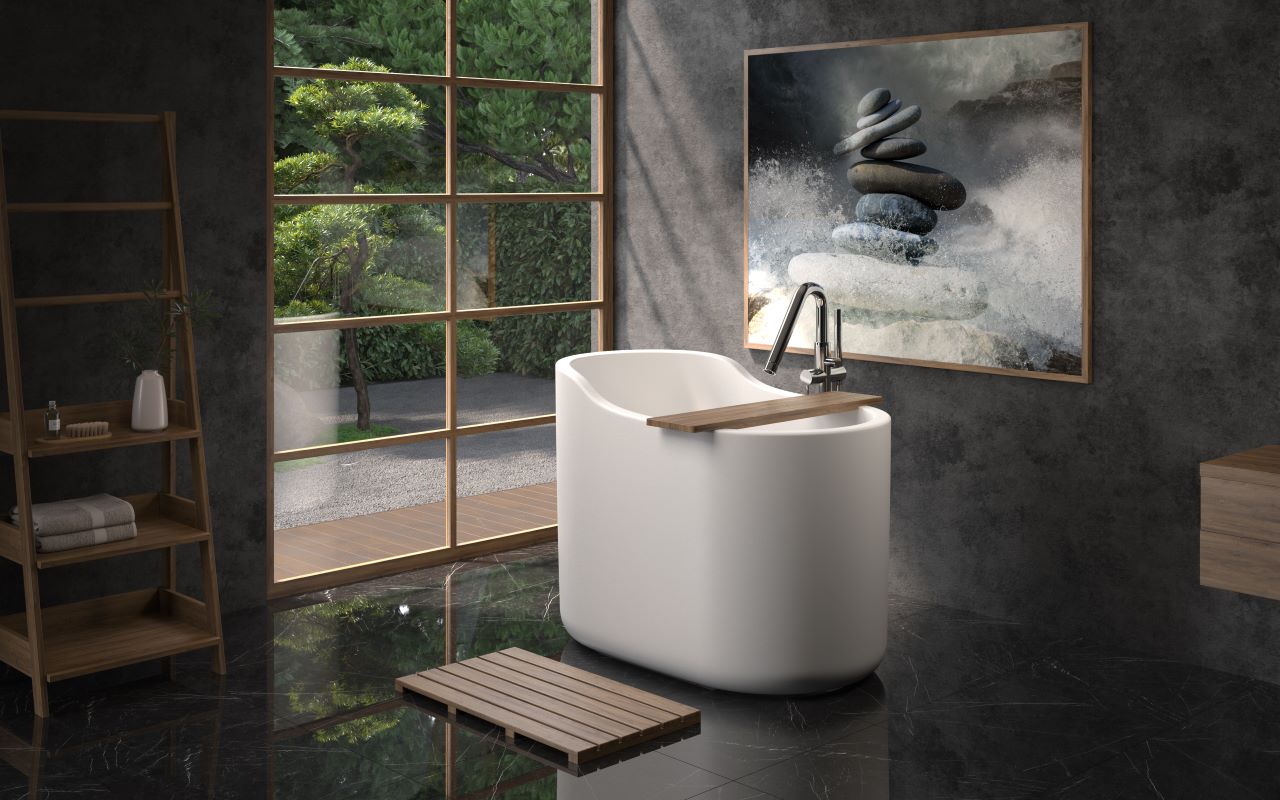 tubasoraページ Aquatica True Ofuro Nano White Freestanding Japanese Soaking