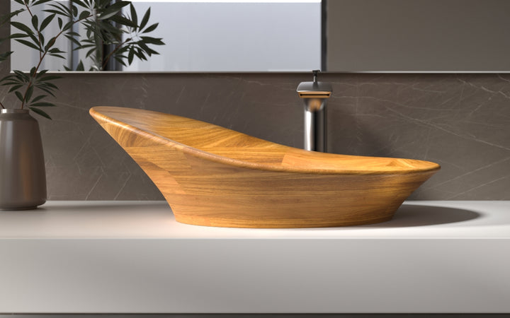 Nanomorph Oak Vessel Sink