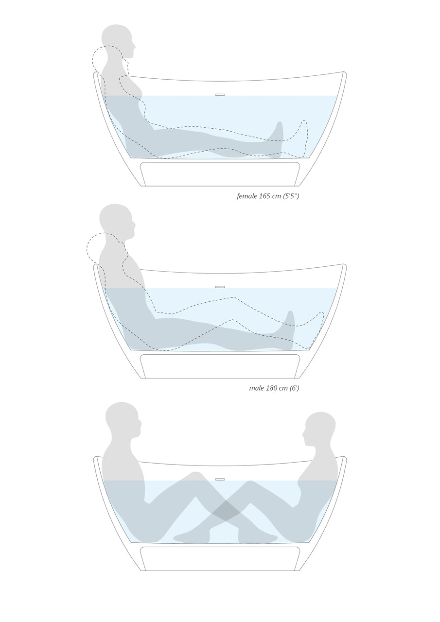 Aquatica Luna Purescape 748M Freestanding Solid Surface Bathtub