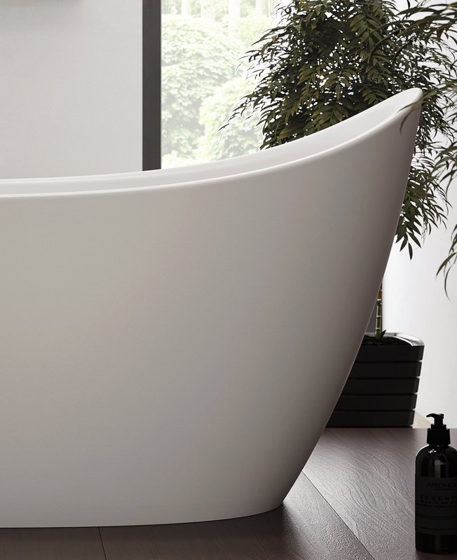 Emmanuelle 2 Freestanding Solid Surface Bathtub
