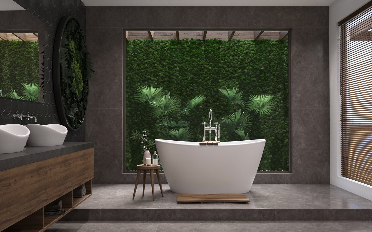 Aquatica Luna Purescape 748M Freestanding Solid Surface Bathtub