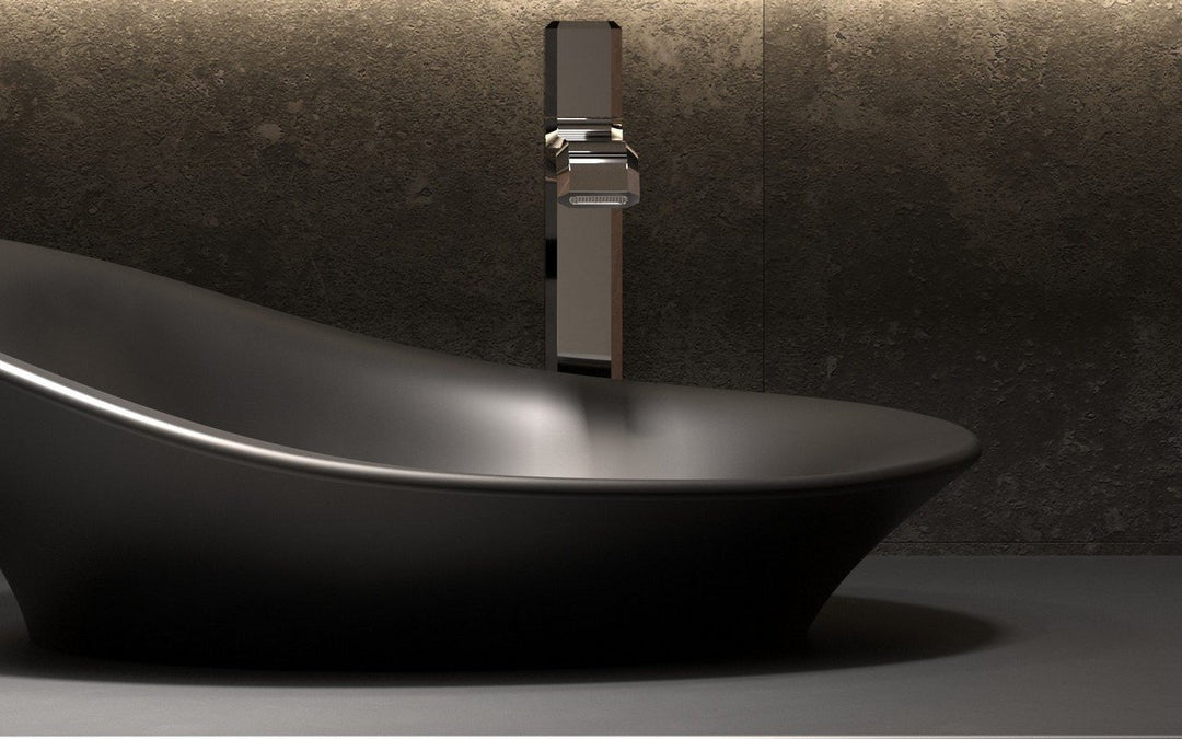 Nanomorph-Blck Stone Bathroom Vessel Sink