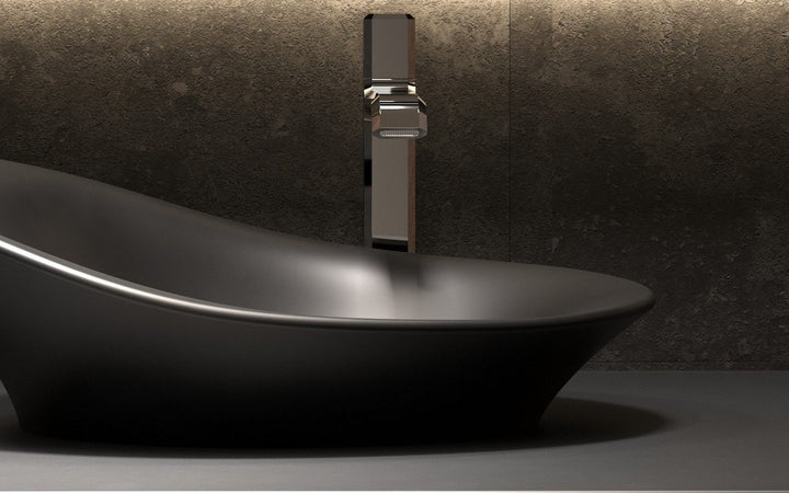 Nanomorph-Blck Stone Bathroom Vessel Sink