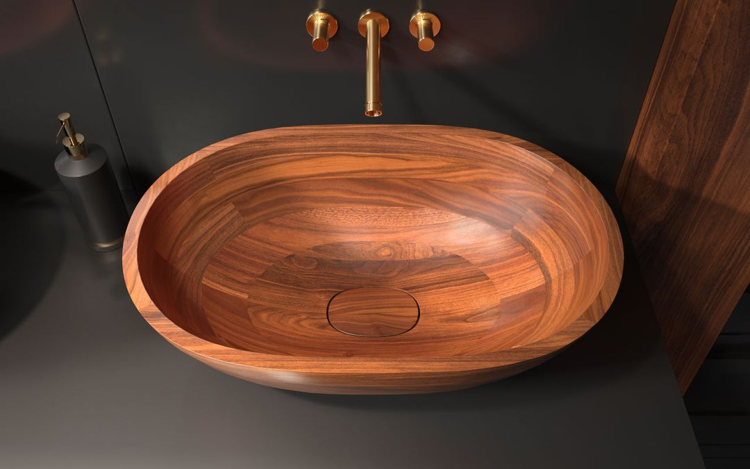 Karolina American Walnut Vessel Sink