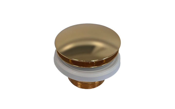 Euroclicker 3 Bathtub Drain (Polished Gold) Full Assembly