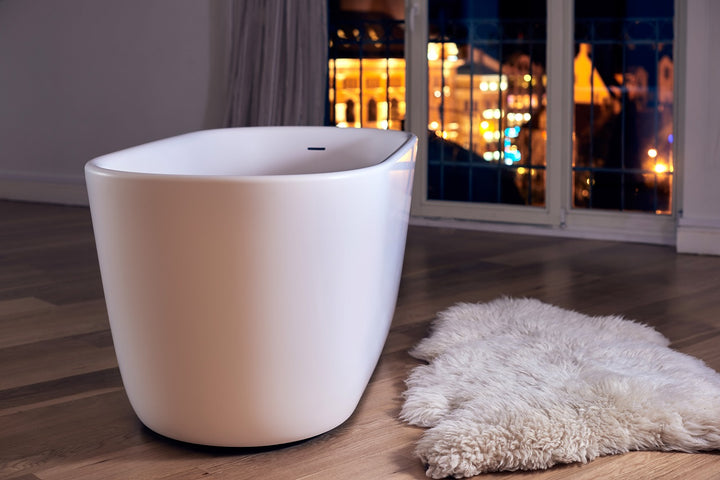 Lullaby Mini Freestanding Solid Surface Bathtub
