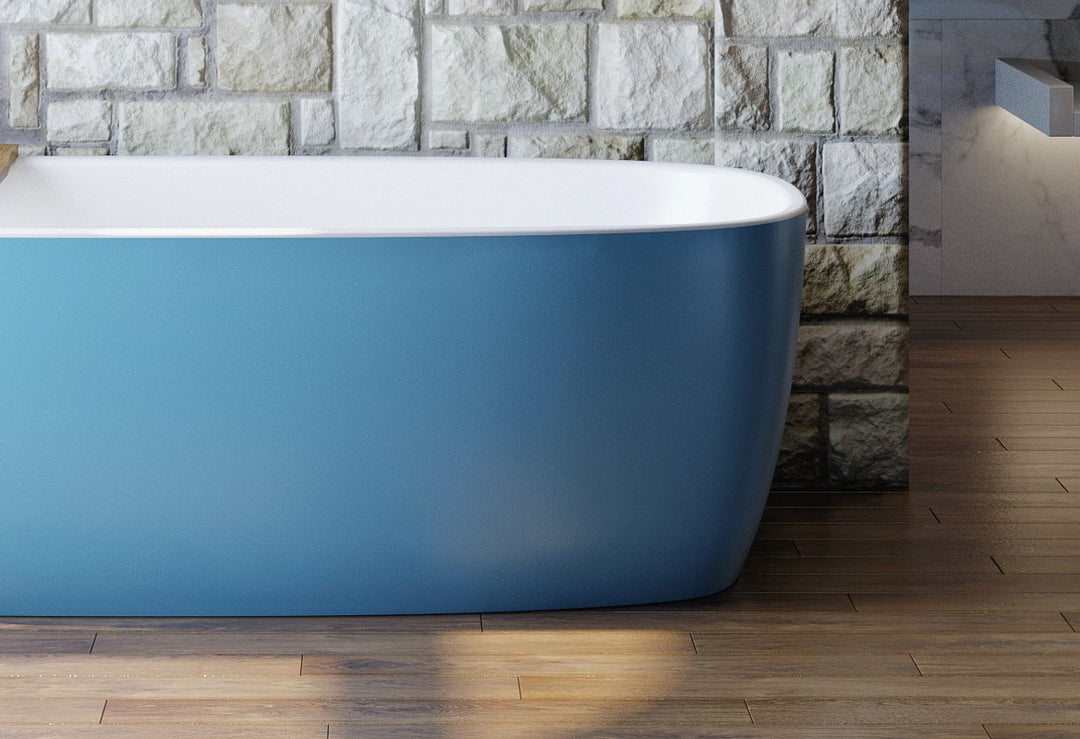 Aquatica Coletta Distant Blue-White Freestanding Bathtub