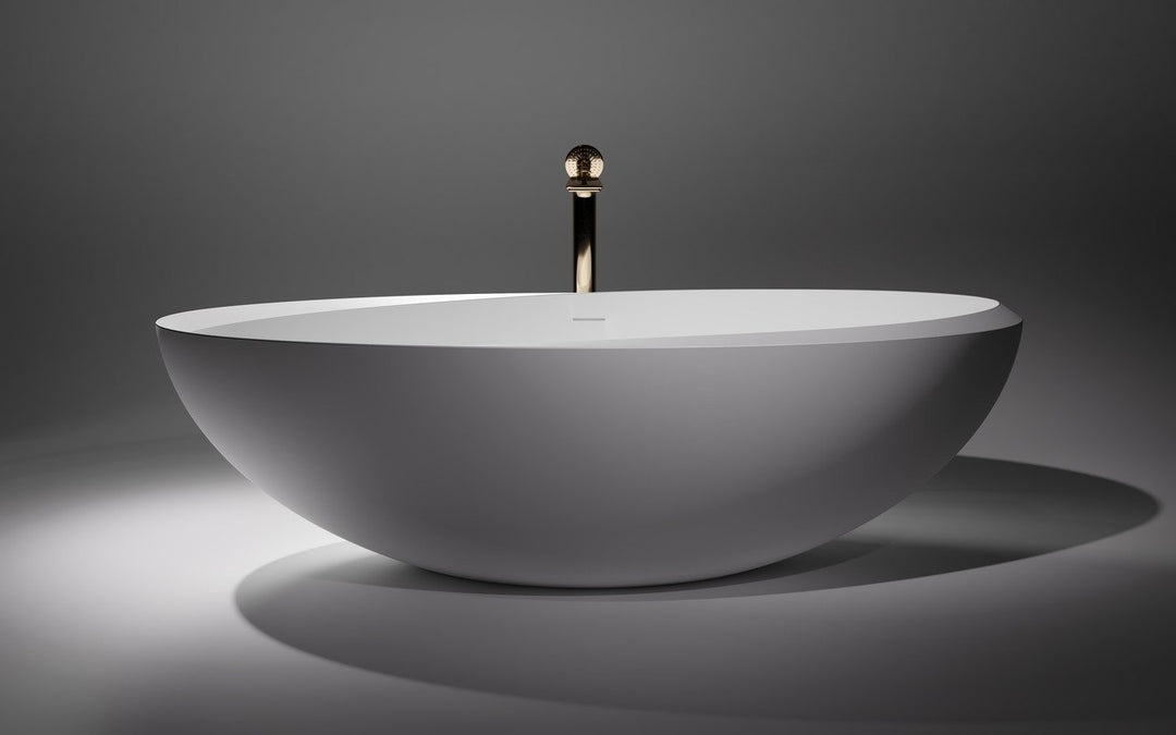 Illusion Freestanding Solid Surface Bathtub