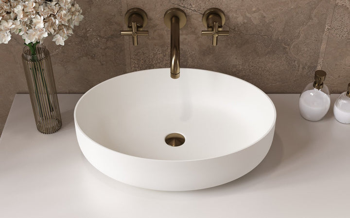 Aurora White Oval Vessel Sink