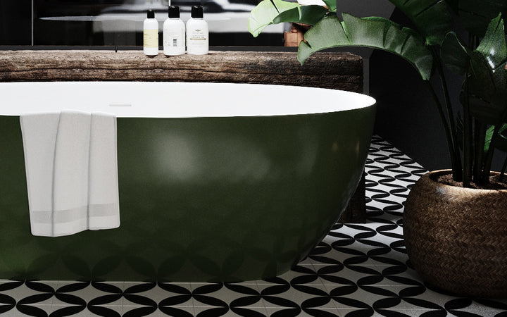Aquatica AquateX Wht-Moss Green Material Sample