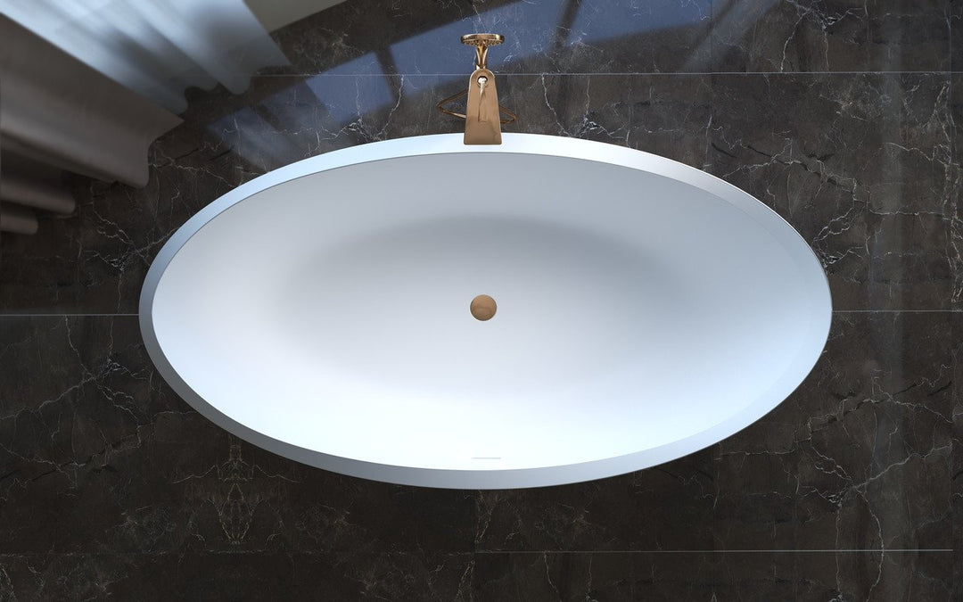 Illusion Freestanding Solid Surface Bathtub